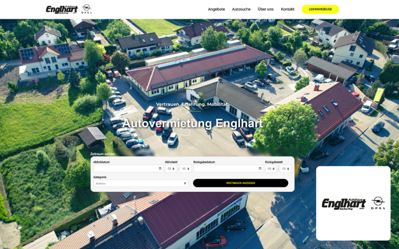 Referenz Autovermietung Engelhart Drohnenbild